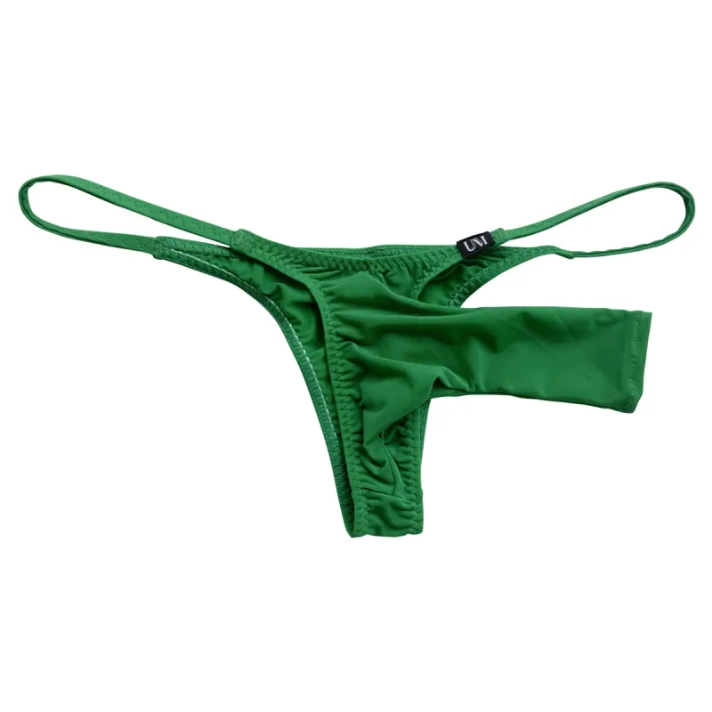 Sissy Sexy Mens Long Sleeve Open Crotch Bikini Soft Stretch Separated Pouch Breathable Sleep Loungewear Underwear — image 12