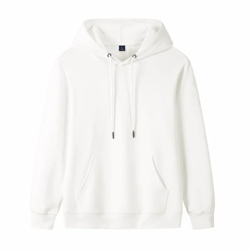 Fashion 9 Colors High-Quality Pullovers Custom Logo Printed Personal Group Brand Embroidery Men and Women 100% Cotton Hoodies