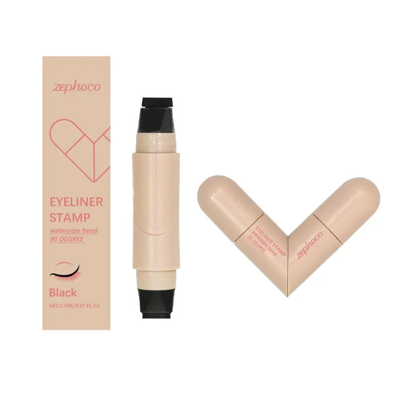 Dual-Ended Liquid Eyeliner Stamp Pen Series - Smooth Application for Flawless Lines Versatile & Highly Pigmented Eye Makeup