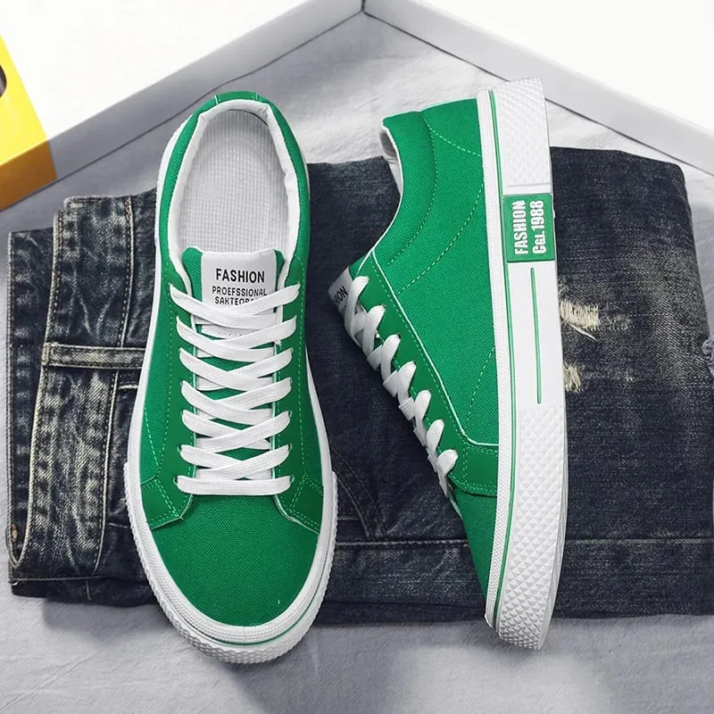 Hot Sale Fashion Red Canvas Shoes Men Classic Low-top Men's Canvas Sneakers Harajuku Hip Hop Skateboard Shoes Men Casual Sneaker — image 4