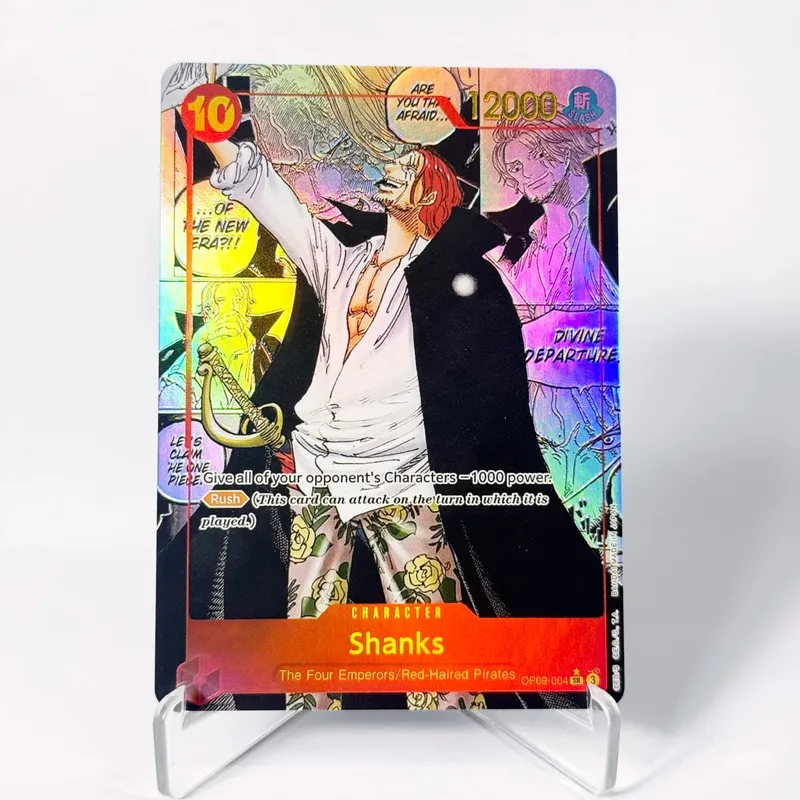 OP09 One Piece Emperors in the New World Curated Deck Luffy Shanks Roger Buggy Zoro Dragon Foil Textured Proxy Cards English