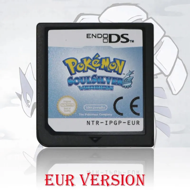 (USA EUR AUS) Pokemon Black White 1/2 Version High Quality Authentic 1:1 Replica DS Video Game Cartridge For DS 2DS 3DS Console