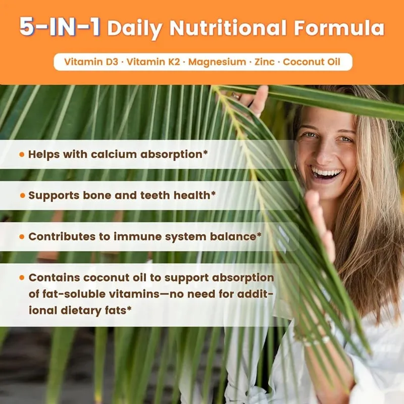 Bone & Joint Health Support Supplement with Zinc Magnesium for Muscle Growth Heart Wellness Immune Function Energy — image 4