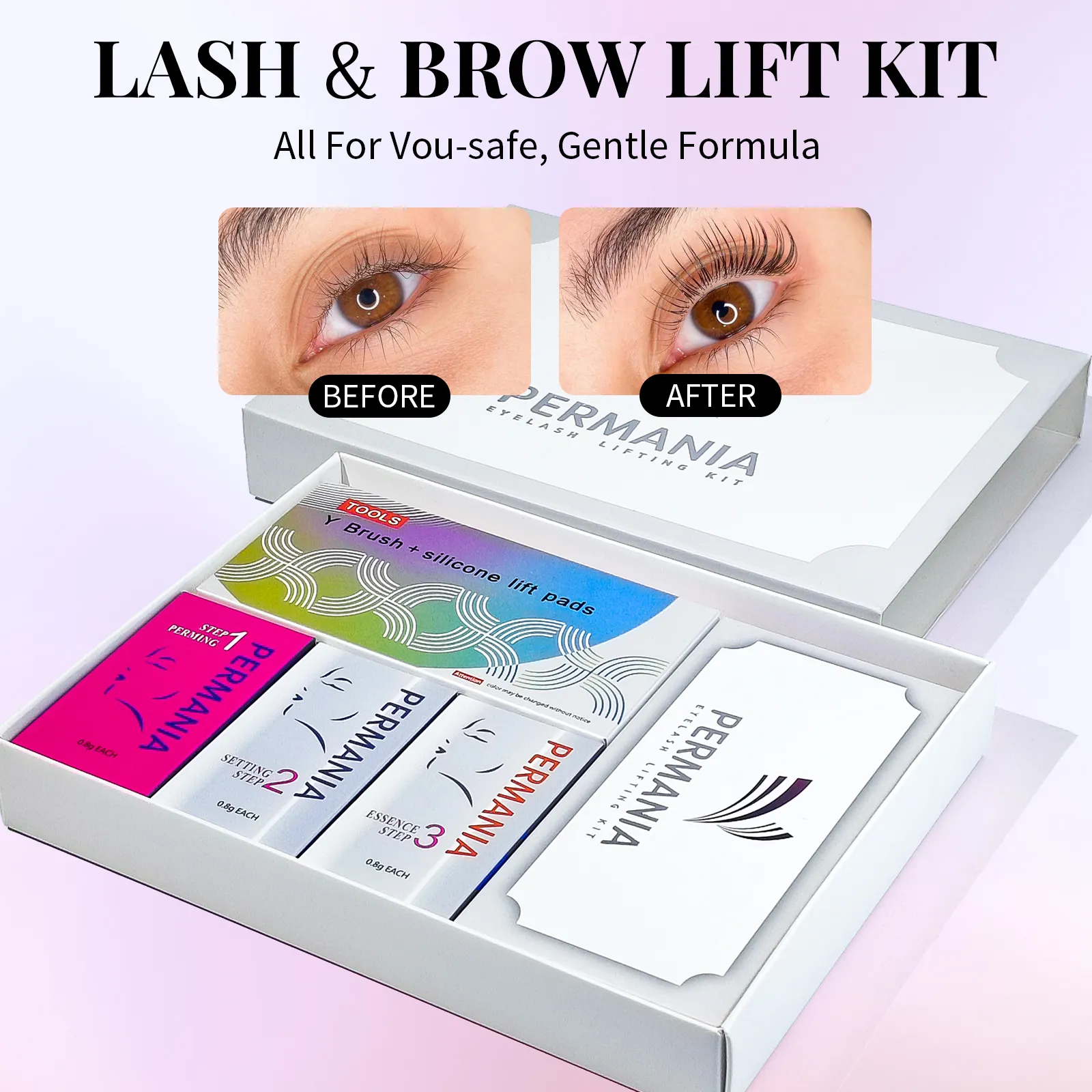 Long Lasting 5-8 Minutes Quick Lash Lifting Eyelash Perm Lash Lift Kit Curling Lashes Eyelash Enhancer Eye Makeup Tool