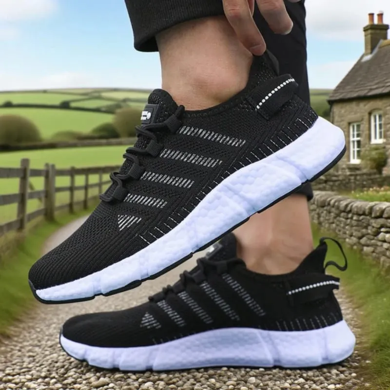 Soft Soled Running Shoes for Men Breathable Mesh Flexible Casual Sneakers Comfortable Sustainable Soles Tennis Training Shoes