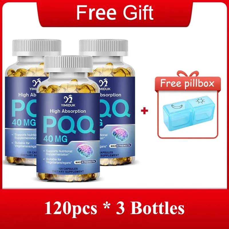 Premium PQQ Capsules Supports Brain Heart & Joint Health Enhances Sleep Quality Metabolism & immune Reduces Inflammation