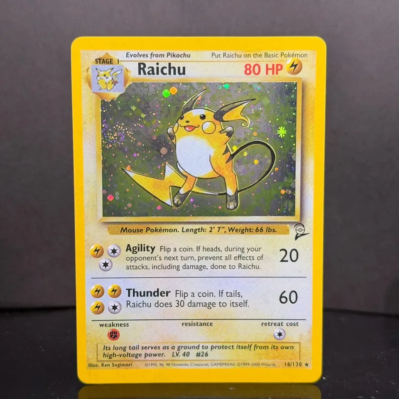 Pocket 2000 Base Set 2 OG Nostalgia Collectible Hitmonchan Scyther Clefable Pidgeot Mewtwo Traditional Holo Proxy