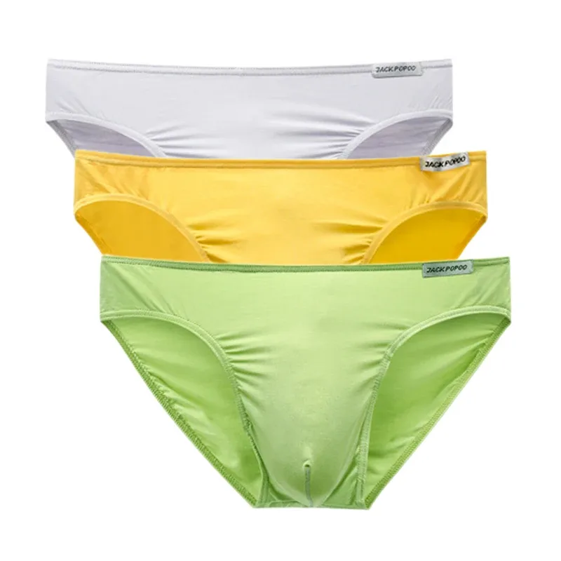 3PCS/Lot Men's Underwear Modal High Quality Soft Briefs Breathable Comfortable Youth Underpants Male Sexy U Bulge Pouch Panties — image 35