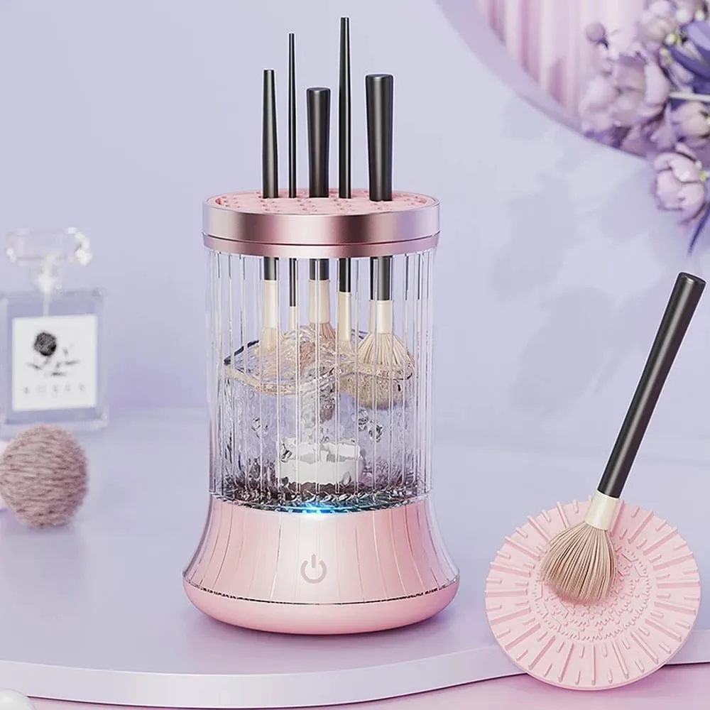 USB Plug Portable Electric Makeup Brush Cleaner Rechargeable Makeup Brushes Cleaning Tool Awtomatikong Makeup Brush Cleaning