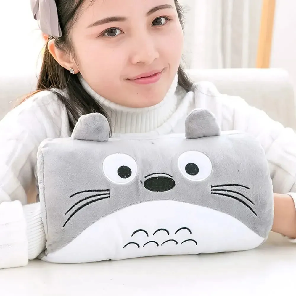 Creative Cushion Hand-Warming Plush Gift Pink Bear Children's Plush Pillow Hand-Warming Gloves Adult Cartoon Nap Pillow