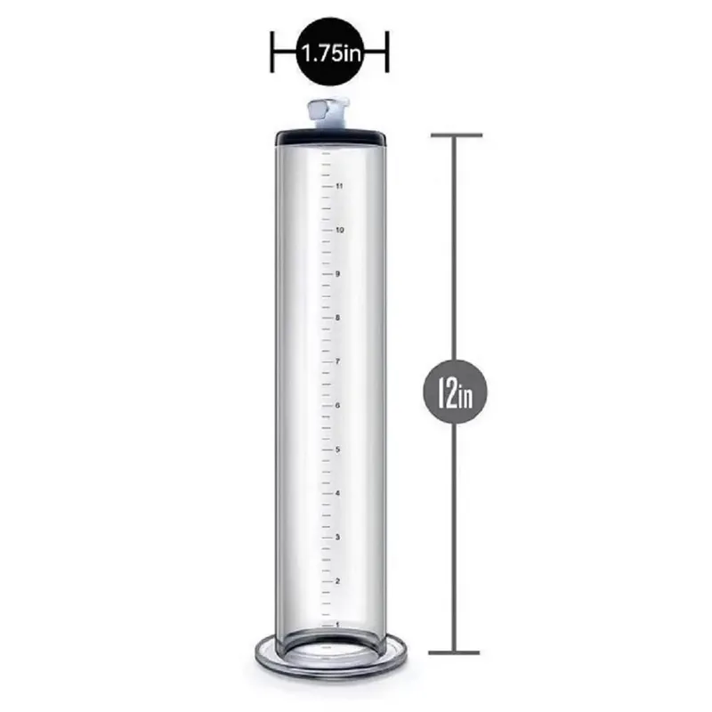 Manual Penis Vacuum Pump with Gauge Acrylic Male Enlargement Extender Trainer Masturbation Pump Adult Sex Toy Set for Men