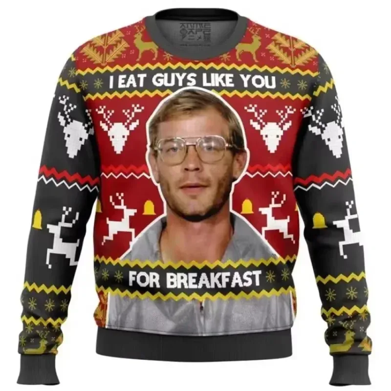 Home Alone Ugly Christmas Sweater Men Women Pullover Hot Sale Round Neck Long Sleeve Top Christmas Clothing 3D Funny Printed — image 4