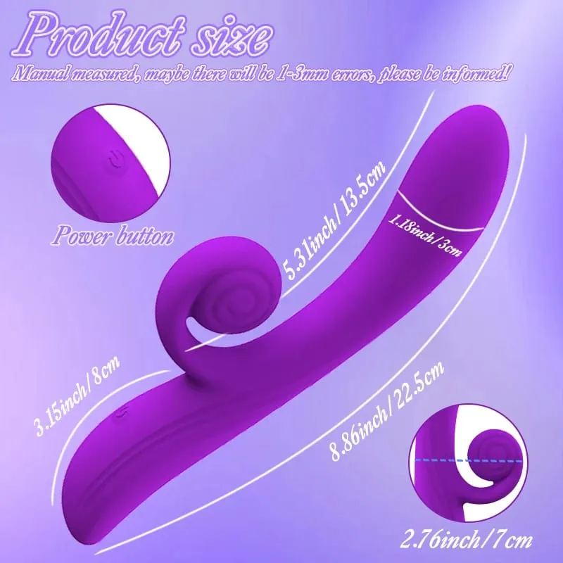 Snail Vibrator G-spot Dildo Penetration Flexbile Snail for Perfect Clit Fit Stimulaiton 10 Modes Pleasur Sex Toy for Womanz