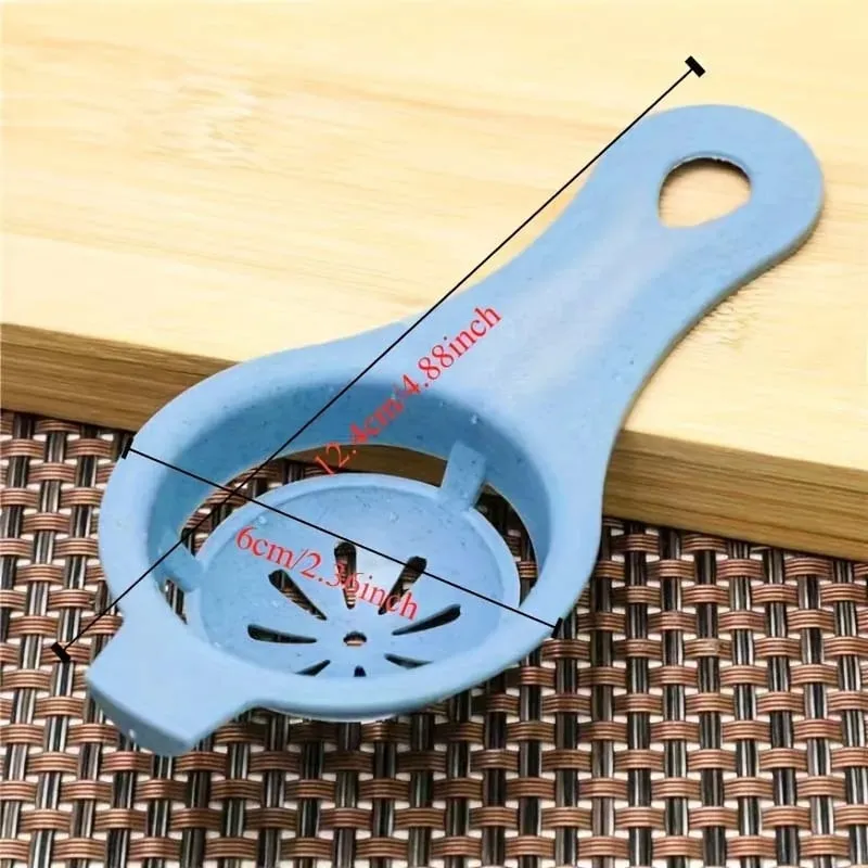 1pc Sustainable Wheat Straw Egg Separator - Easy Yolk & White Filter For Baking Kitchen Gadget
