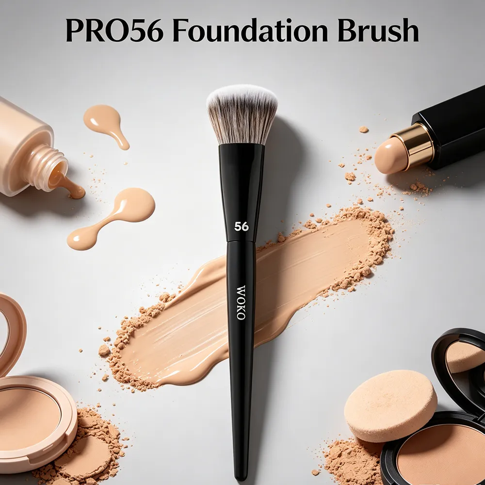 PRO 56 Foundation Brush Face Contour Foundation Makeup Brushes Foundation Liquids Cream Blush Powder Blending Makeup Tool
