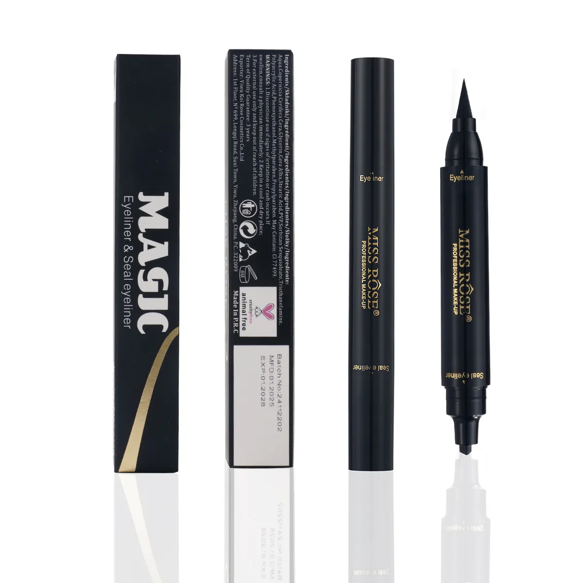 Black Eyeliner Liquid Long Lasting Eyeliner Pen Rich Delicate Color Smooth Application Daily Eye Makeup Cosmetic Pen