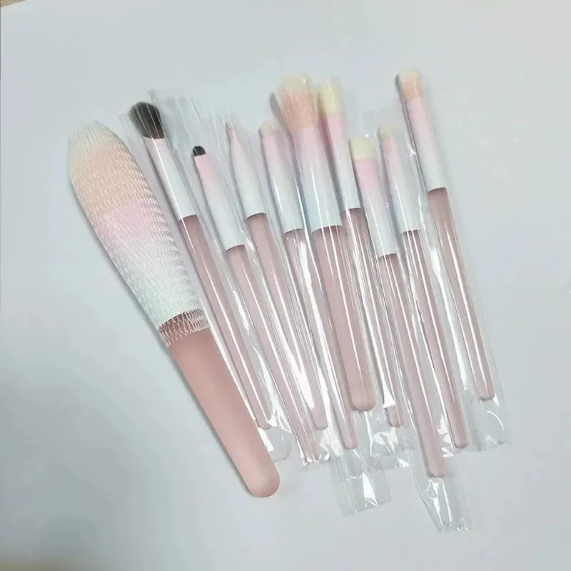 10Pcs Professional Makeup Brush Set Soft Synthetic Hair Foundation Blush Eyeshadow Concealer Face Makeup Brushes