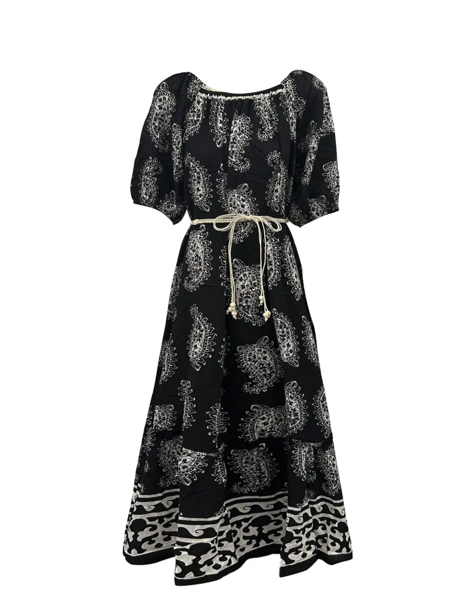 Summer Dresses for Women Casual Short Sleeve Crewneck Dress