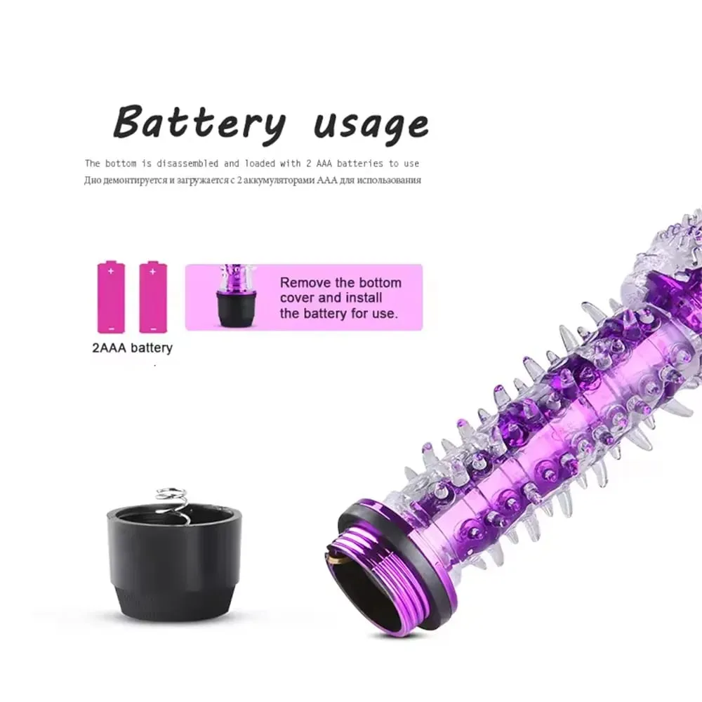 Small Bald Vibrators G-Spot Vibrator for Women Realistic Jelly Dildo with Thorn Dragon Beard Clitoris Stimulator Adult Sex Toys
