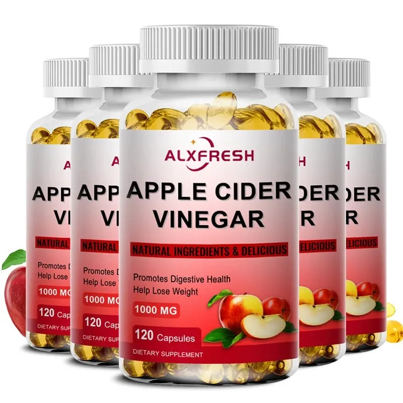 Apple Cider Vinegar Capsules Flat Belly Weight Management Digestion Detox Metabolism Burn Fat Appetite Suppressant — image 8