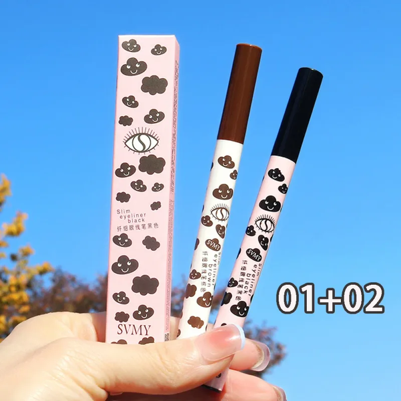 Stylo Eyeliner liquide mat naturel Ultra-fin, imperméable, séchage rapide, pour cils inférieurs, vers à soie, outil de maquillage pour les yeux lisses à haute teneur en pigments
