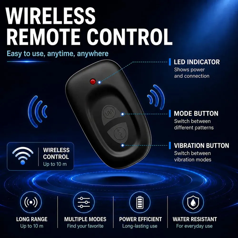 Male 360° Rotating Prostate Massager 16-Vibration Modes Gay Perineal Stimulator Remote Control Anal Plug Sex Toys for Men