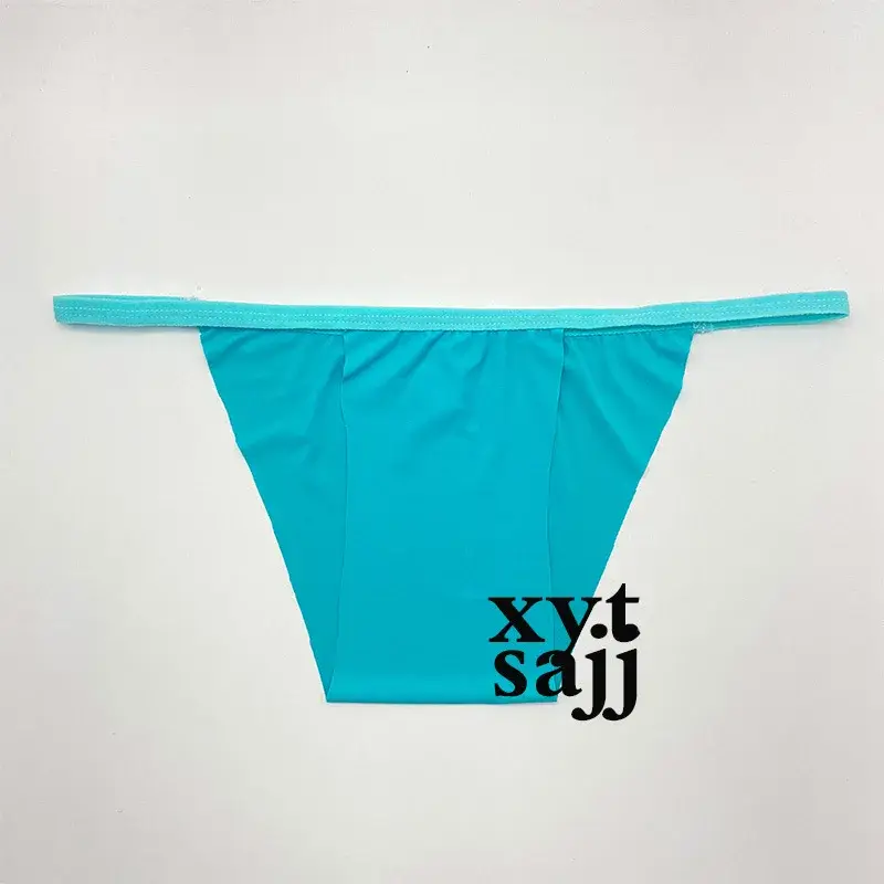 Low‑Rise Unisex Triangle Underwear One‑Piece Molding Solid Color No‑Elastic Design Non‑Binding Comfort Sexy Brief Panties