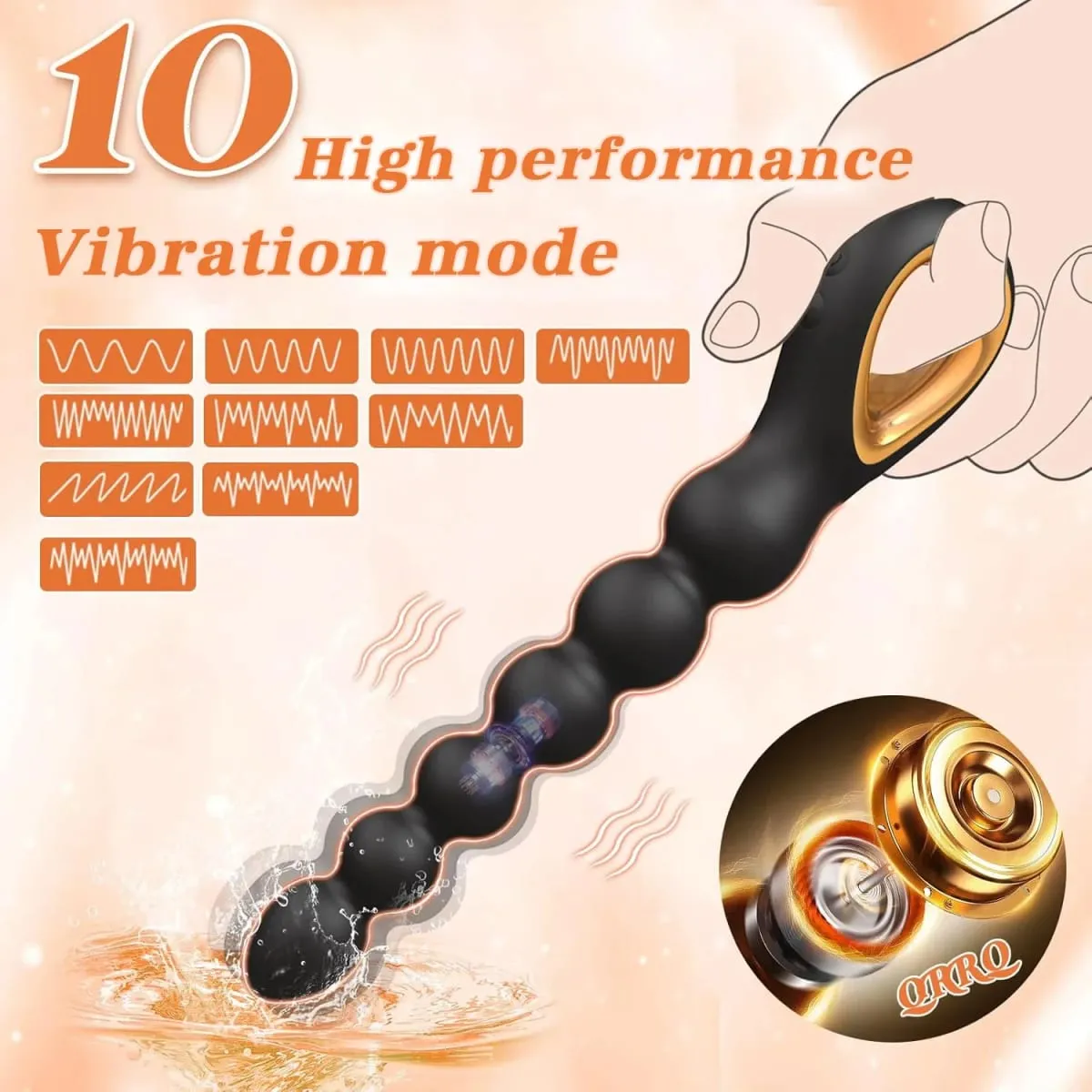 Vibrating Anal Beads Anal Balls for Men Butt Plug Prostate Massager for Gay G-Spot Vagina Vibrator for Women Adult Goods Sex Toy — image 4