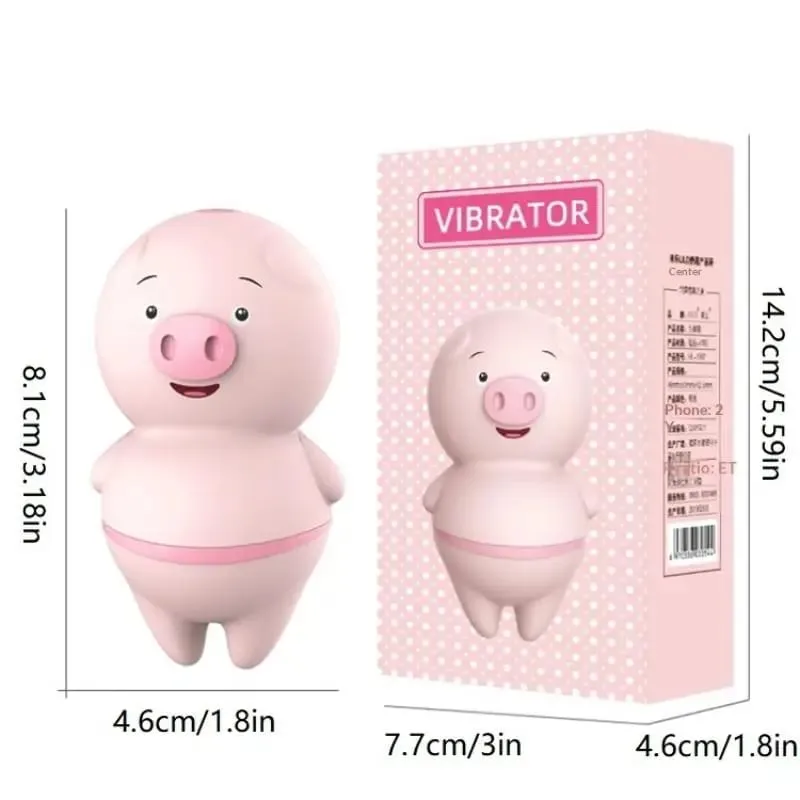 For Women 6 Modes Cute Sexy Pig Sex Toys Clit Stimulator G-Spot Nipple Female Masturbator Couples Toys Tongue Licking Vibrator