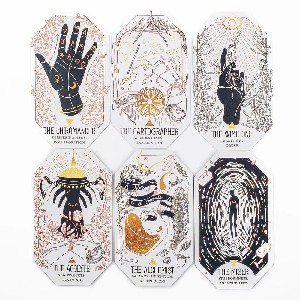 The Citadel A Fantasy Oracle - 60Cards Tarot Deeply Influenced By Fantasy Literature & Tabletop Games Magical Elements