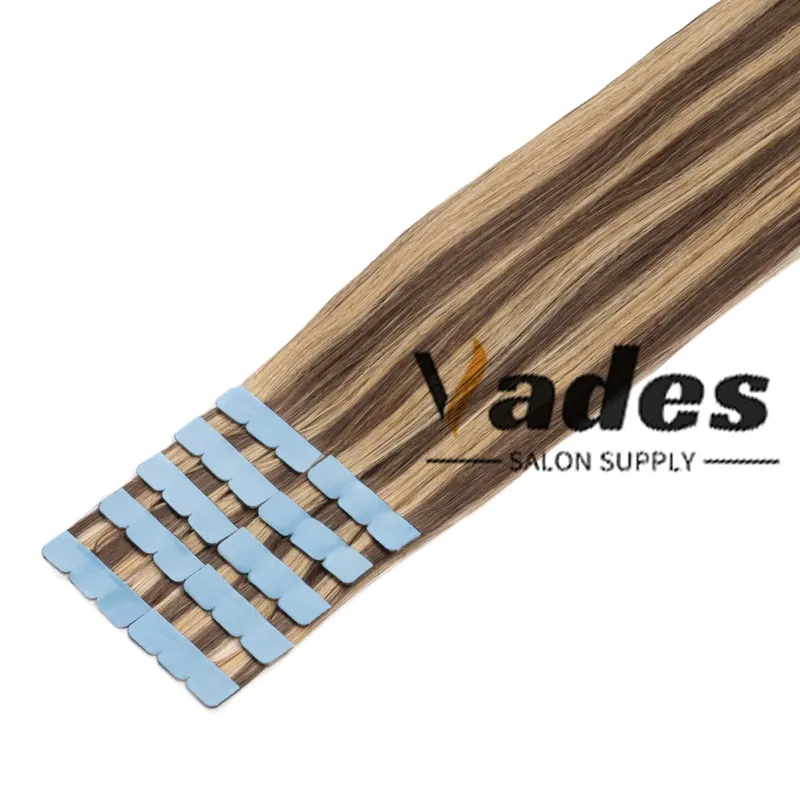 Remy Human Hair Mini Tape in Extensions 10Pcs Skin Weft Comfortable Wear for Women adding length boosting hair volume