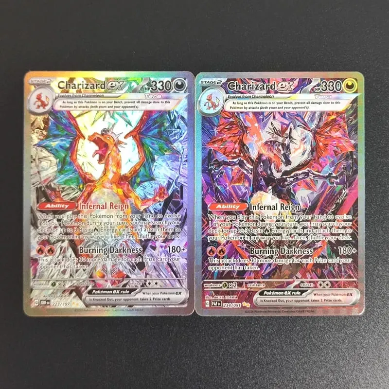 DIY Pokemon Cards Mega Charizard X EX PFL EN 130/094 125/094 Hyper Rare Collectibles PTCG Trading Card