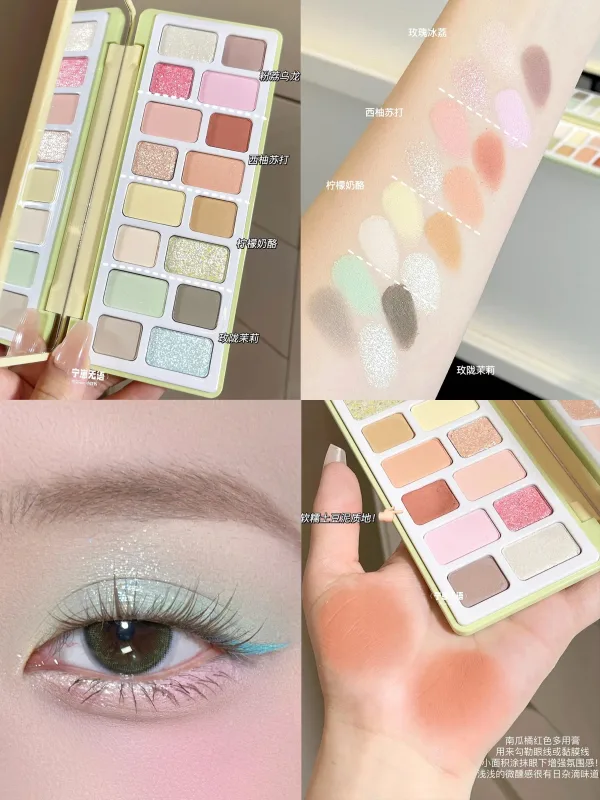 Cheeryep Aauthcntice Sell Qianyan 16 Color EyeShadow Palette Pink Brown Cowboy Blue Multicolor Matte Pearl Smoky Eye Makeup