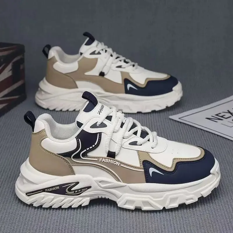 Men Sports Running Shoes Casual Breathable Mesh Outdoor Walking Sneakers Black White Blue Lightweight Shock Absorption Free