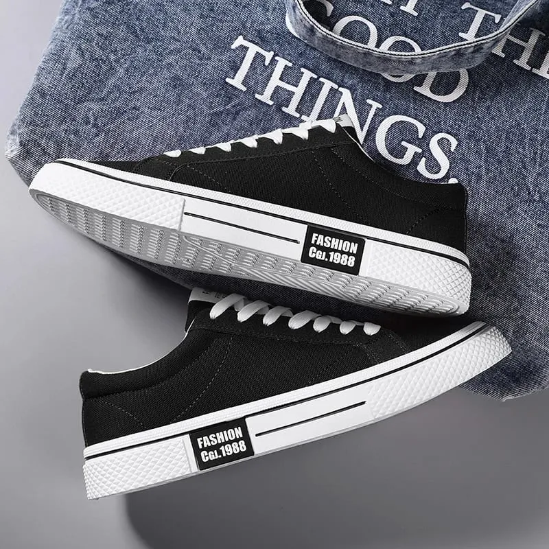 Hot Sale Fashion Red Canvas Shoes Men Classic Low-top Men's Canvas Sneakers Harajuku Hip Hop Skateboard Shoes Men Casual Sneaker — image 5