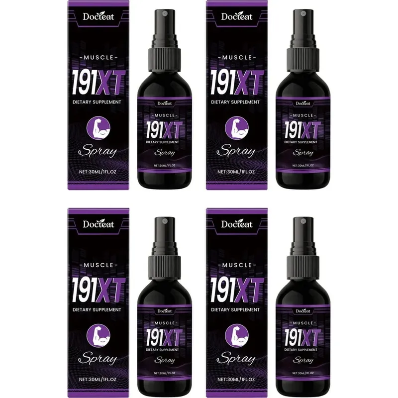 Spray muscular 191XT com vitamina B3 L-Arginina e extrato de Tribulus Terrestris para suporte muscular e resistência 30 ML