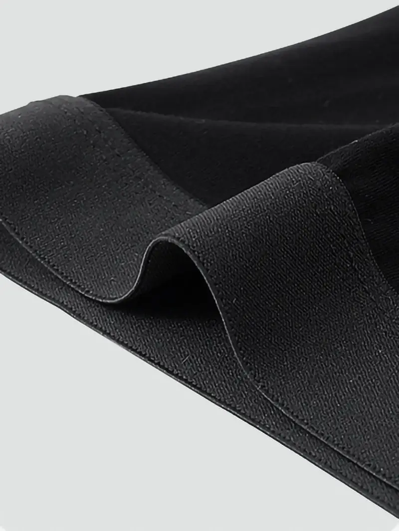 Men's Bamboo Fiber Boxer Briefs - Single Piece Soft Solid Color Underwear with Seamless Waistband & Contoured Pouch