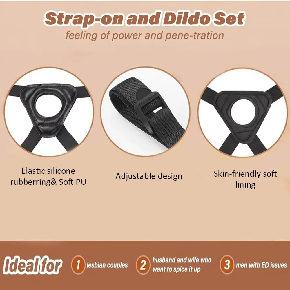 Strap on Harness Dildo Adjustable for Women Adult Sex Toy Lesbian Wearable Strapon Panties G Spot Stimulators Dildos Couple Toy