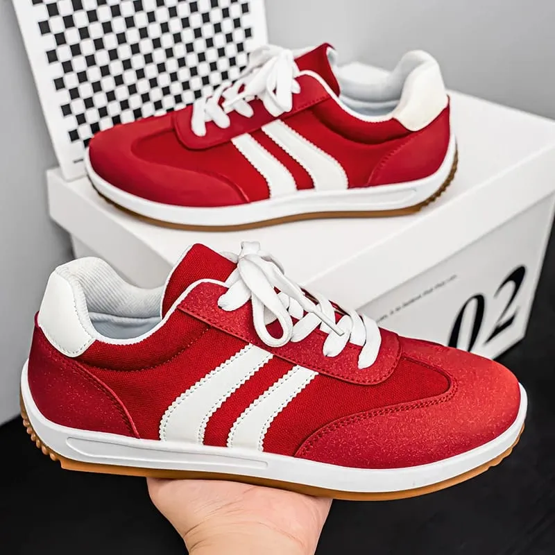 Spring and Summer New Fashion Men's Shoes Versatile Retro Sports Casual Shoes Lightweight Large Size Breathable Soft-Soled Sports Trendy Shoes