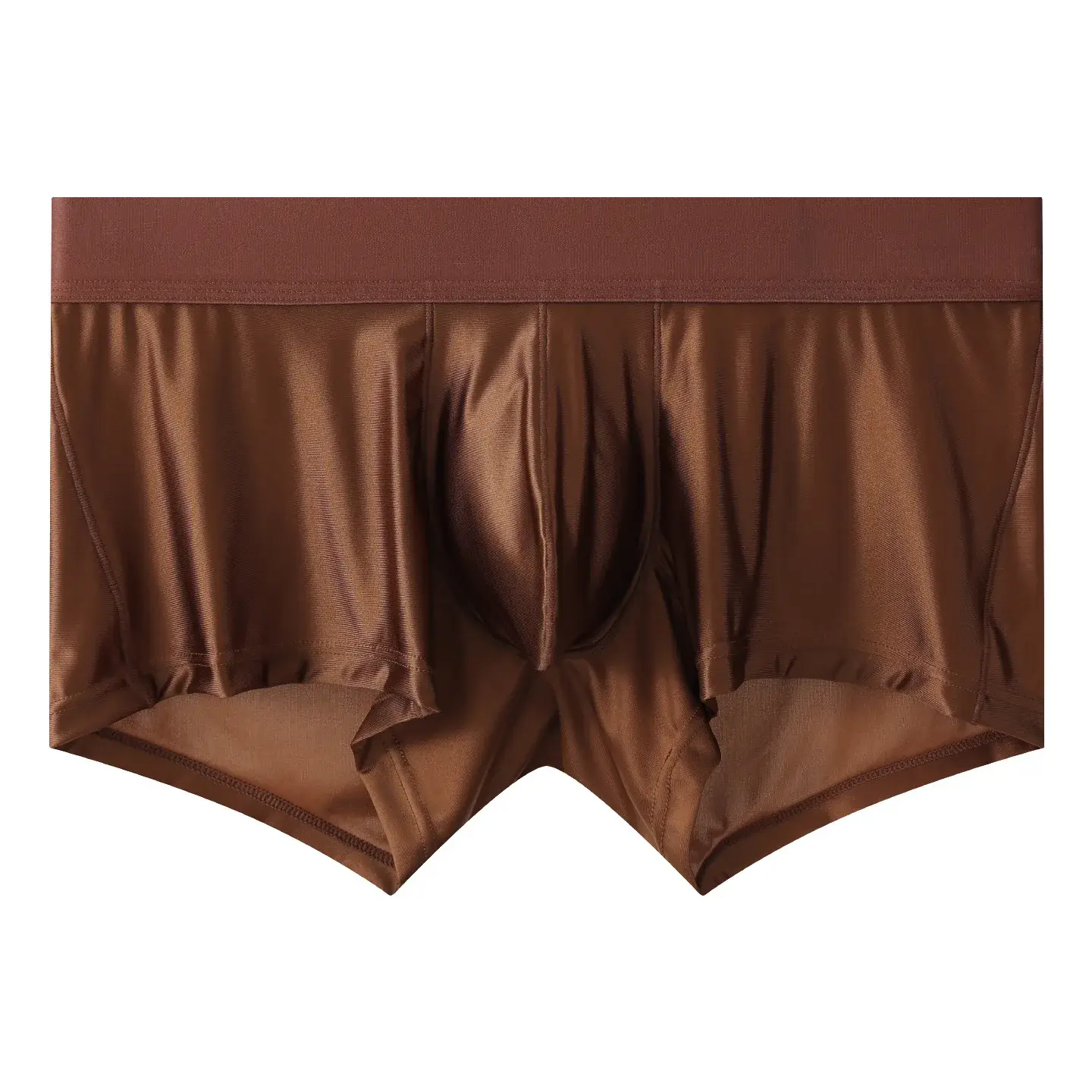 Mens Underwear Boxer Shorts Man Solid Slim Nylon Panties Cueca Middle Waist JJ Pouch Underpants Male Boxers Ropa Plus Size M-XXL — image 4