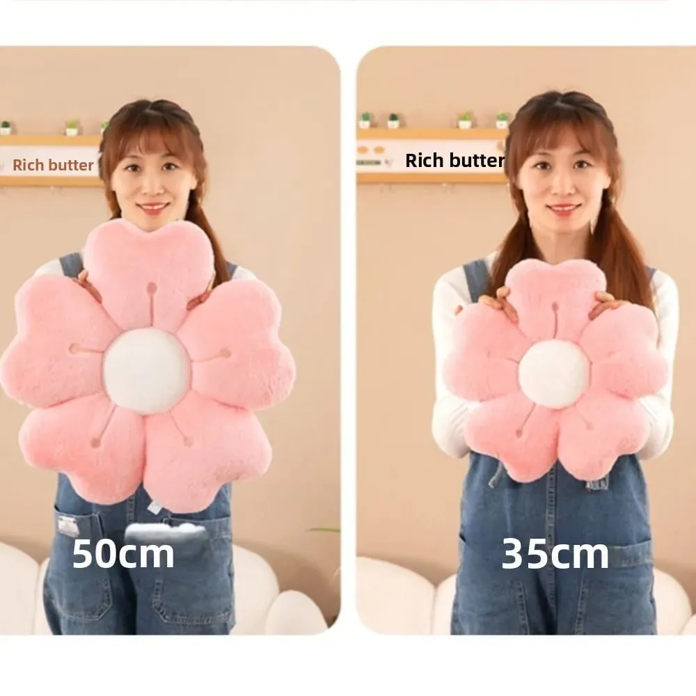 Soft Flower-Shaped Throw Pillow Comfortable Floor Cushion Sofa Decor Cushion Cute Mattress Chair Cushion Gift
