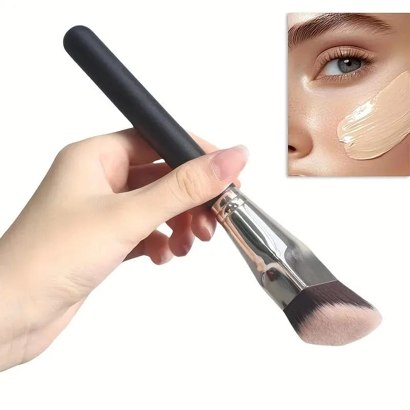 2 PCS Makeup Brushes Rectangular Foundation Brush & Concealer Brush for Contouring Blending Powder/ Foundation Application — image 3