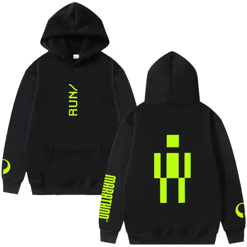 Marathon RUNNER Hoodie Marathon Game Trendy Graphic Clothing Women Men Long Sleeve High Street Sweatshirts Casual Loose Pullover