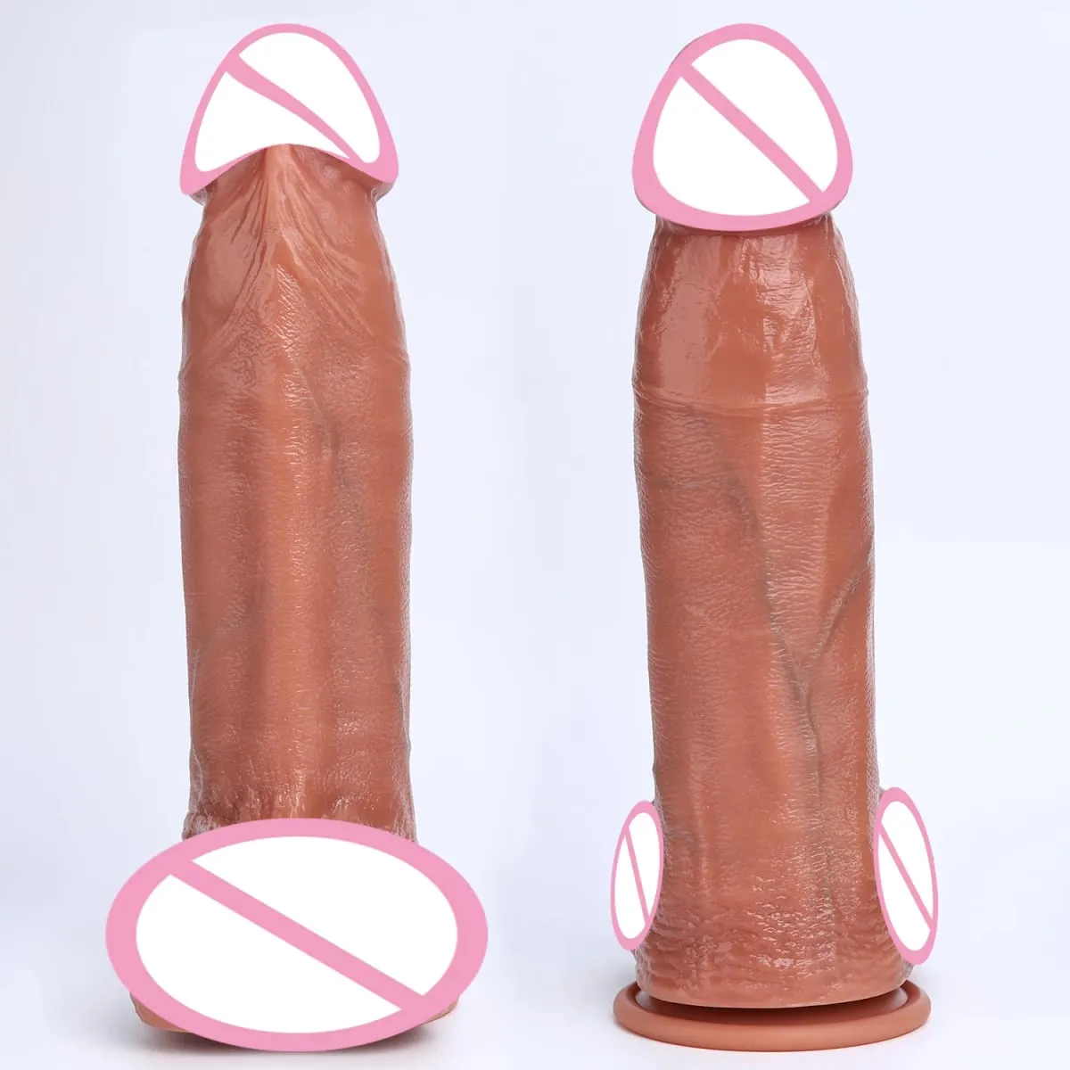 3ขนาดสมจริงXXLหนาอวัยวะเพศชายซิลิโคนDildoอวัยวะเพศชายช่องคลอดMasturbationดูดถ้วยDickผู้หญิงAnal Sex Toys 18