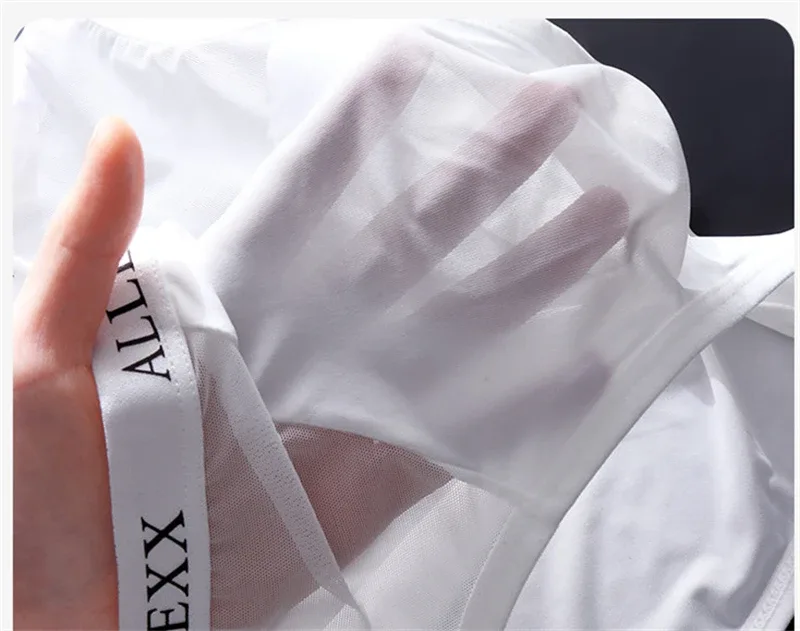 Adults 18 plus size men's underwear Ice silk lingeries for man 3D convex calzoncillos hombre thin cueca summer cuecas masculina — image 12