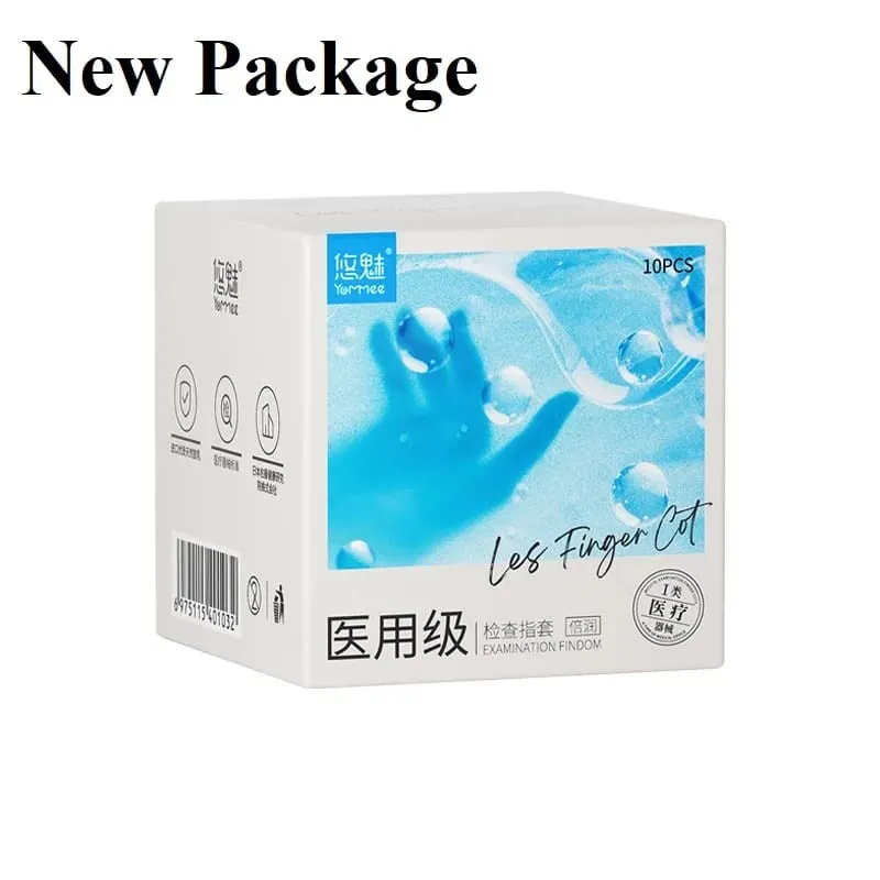 8/10pcs Ultra-thin Lubrication Finger Sleeve Masturbation G-spot Stimulation Condoms Vaginal Clitoris Massage Les Adult Sex Toys