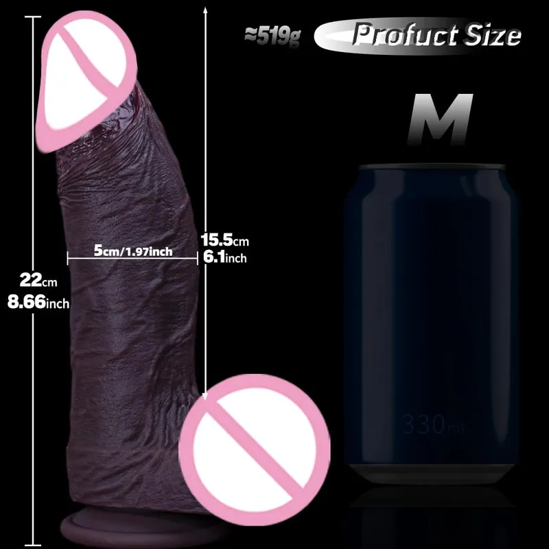 Huge Thick Dildo Realistic Dildos Diameter Girth Dildo for Anal G-spot Stimulate Body-Safe Big Anal Toys with Suction Cup Giant