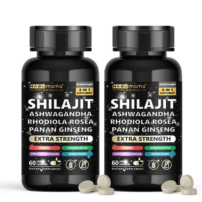 Natural Powerful Male Supplement with Shilajit Ashwagandha & Ginseng Extract