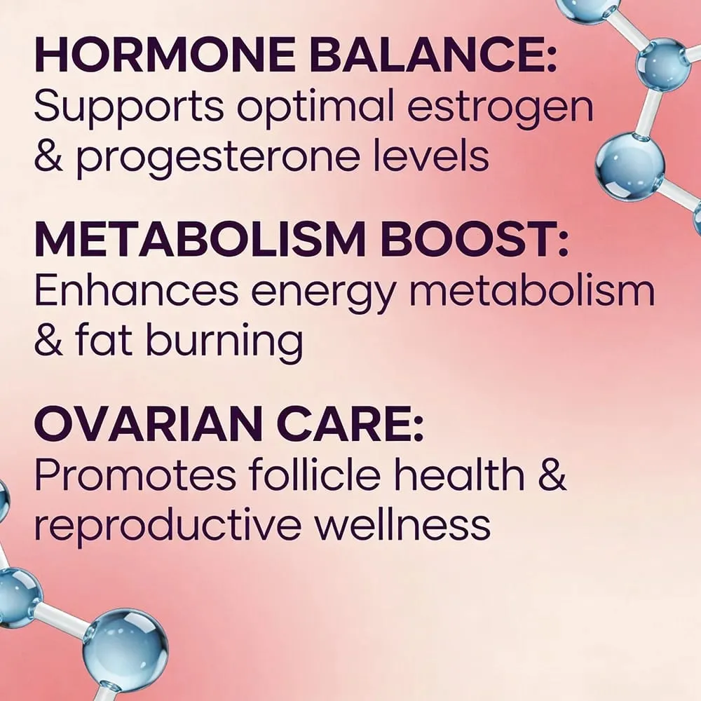Myo-Inositol & D-Chiro Inositol Capsules - Supports Women’s Hormone Balance Ovarian Health Fertility & Cycle Wellness