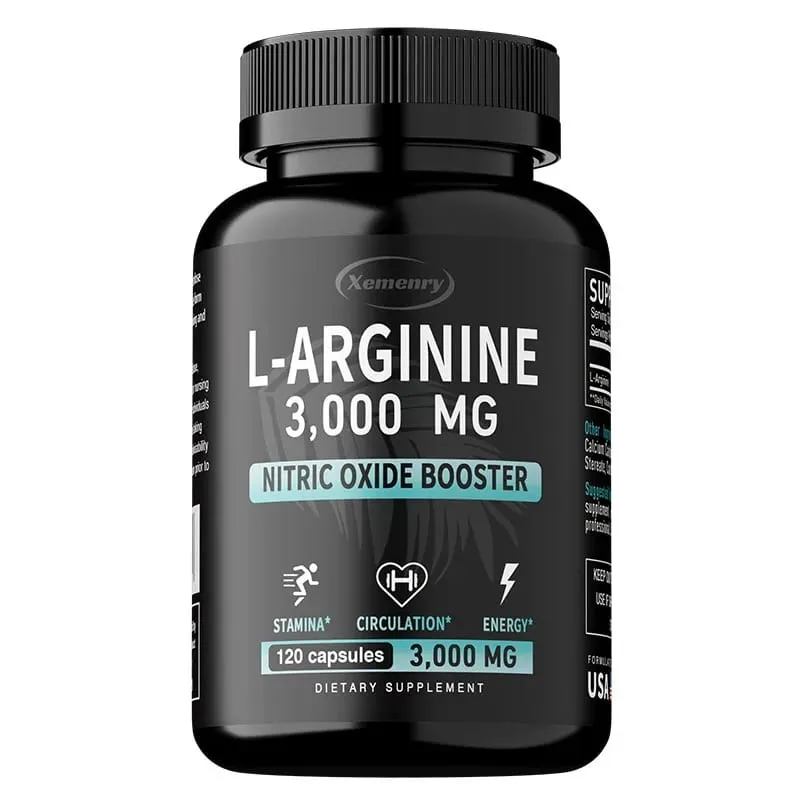 L-Arginina 3000 mg - Wspomaga wzrost mięśni Funkcja naczyń Zwiększa energię Poprawia wytrzymałość i wspomaga krążenie krwi — image 9